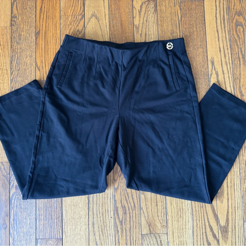 Michael Kors Black Straight-Leg Pants